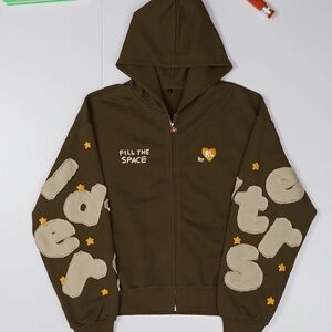 Brown heavyweight french terry Hoodie